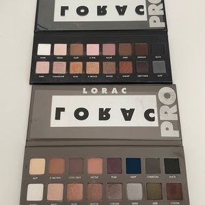 2 Lorac Pro Palettes 1 and 2
